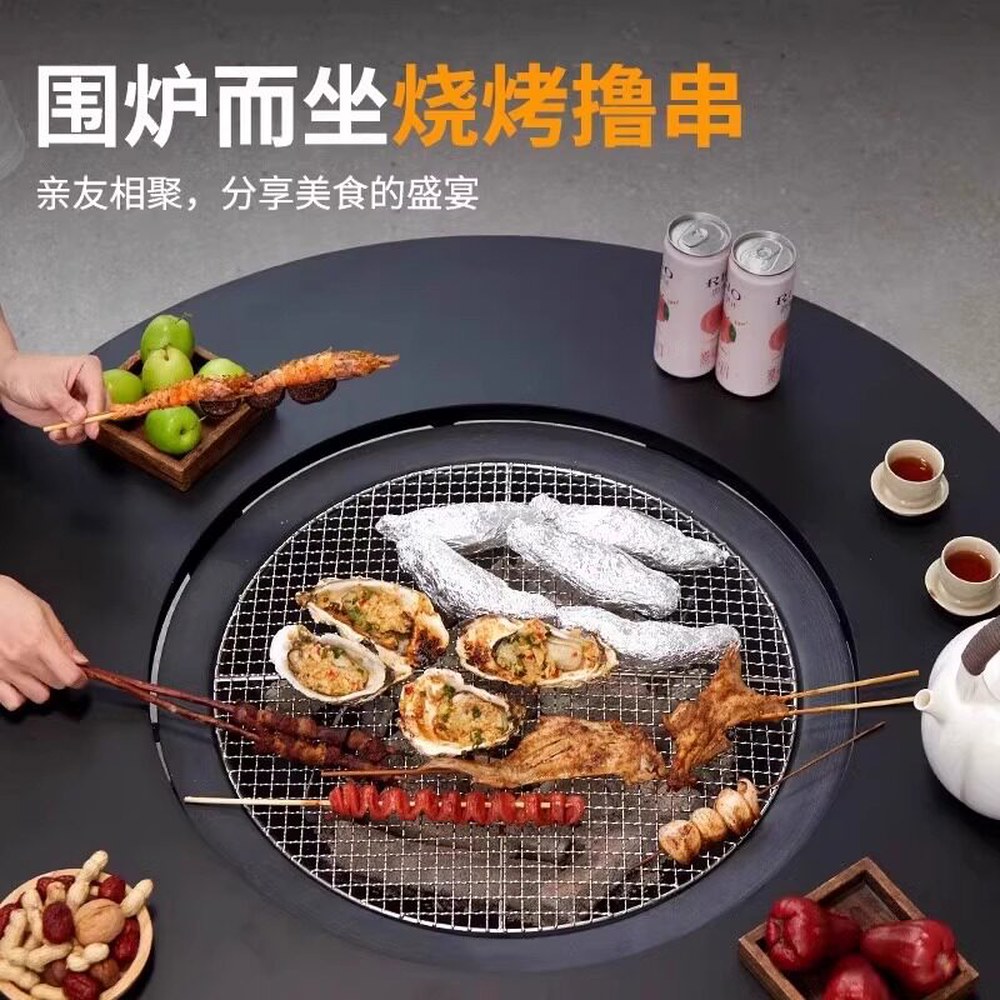 미니화목난로 라지 1인용 숯불 불판 1 BBQ 테이블 가정용 화로 캠핑 그릴 바베큐 4종 버너 99cm 1 라지 버너 테이블 - 상세 이미지 2
