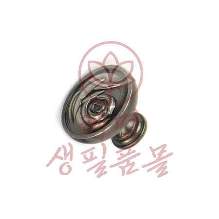 혜명생필품몰 장미 DT339 1구 가구손잡이 대형 35mm 은착