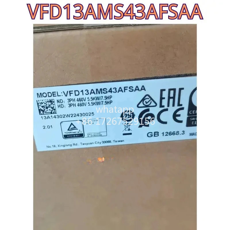 오리지널 주파수 변환기 VFD13AMS호환43AFSAA