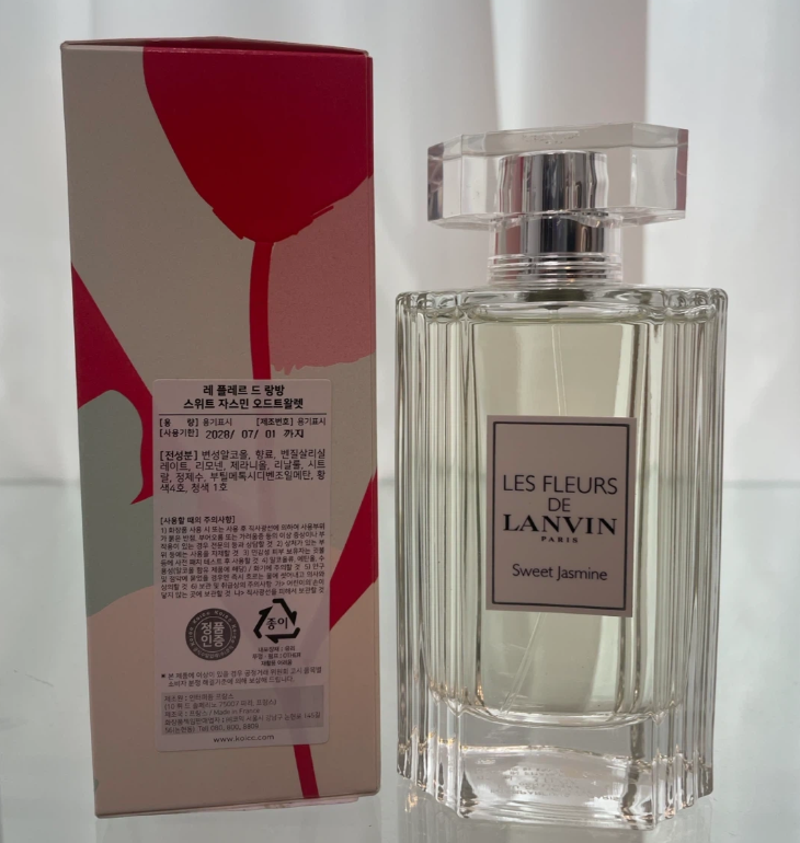 랑방 레 플레르 드 랑방 스위트 자스민 오 드 뚜왈렛 여자향수 90ml - 상세 이미지 2