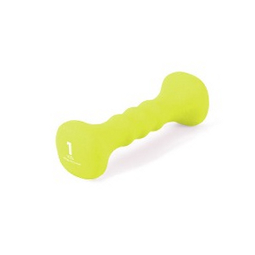 홈트필수홈트레이닝아령 미끄럼방지근력운동덤벨 라임색웨이트트레이닝사각아령 1kg - 상품 이미지