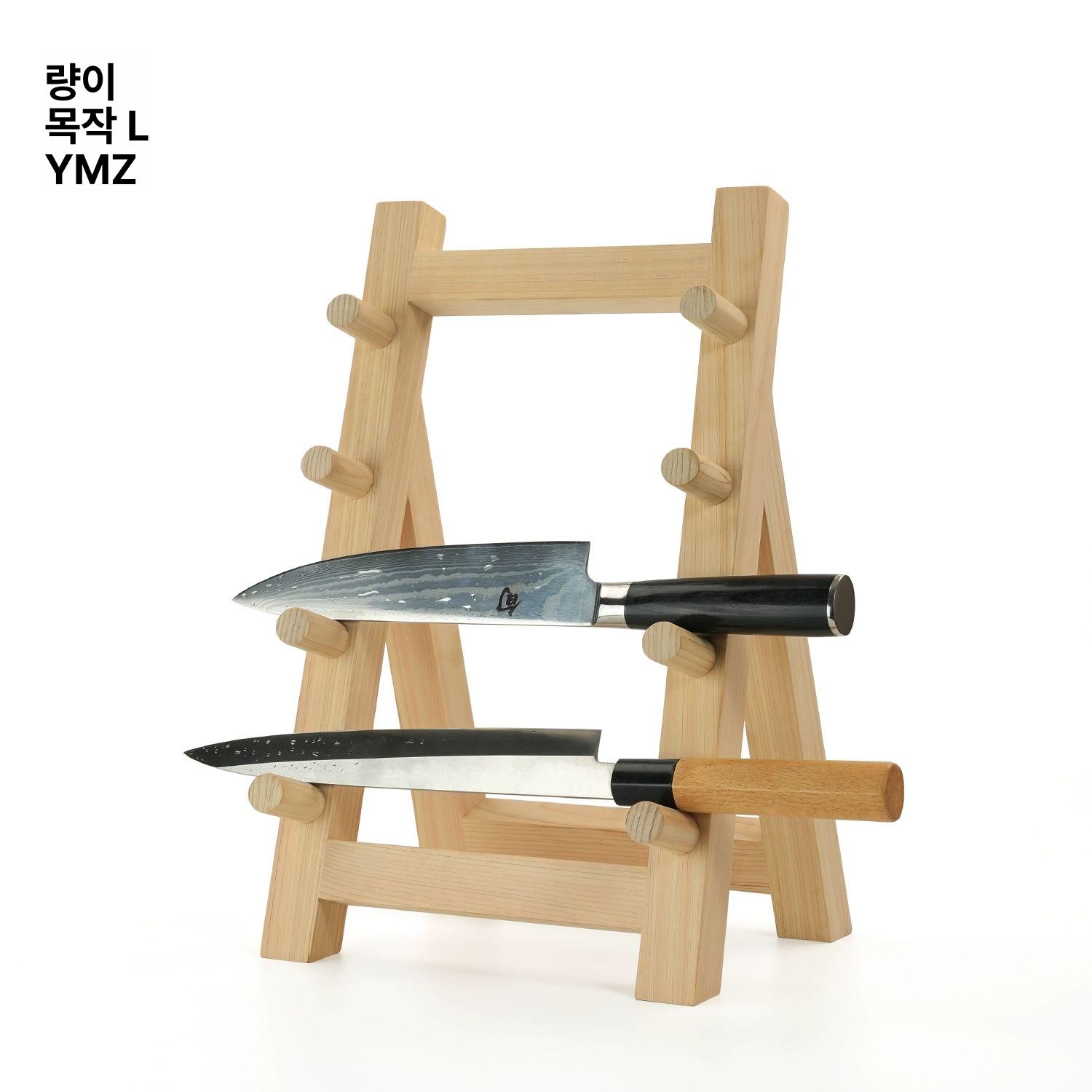 사시미 칼거치대 진열대 나무 칼꽂이 칼걸이 칼보관함 주방 받침대 보관대 수납대 - 상세 이미지 2