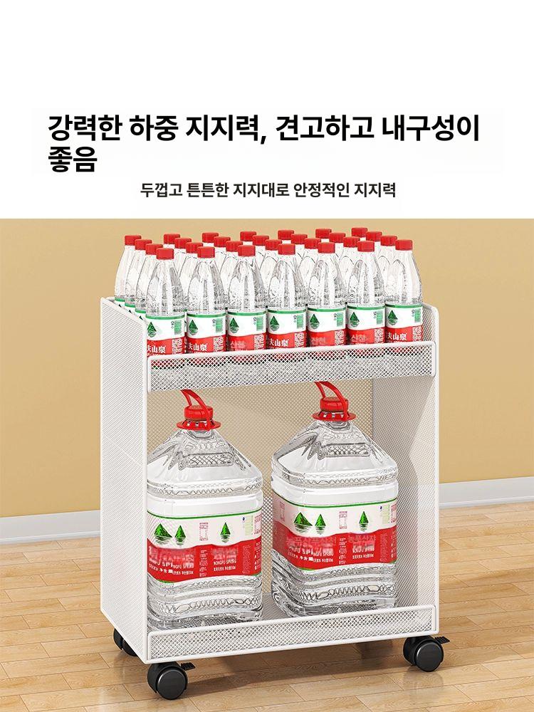 책상밑 수납선반 책장 정리함 서류보관함 간이 트롤리 바닥형 가방보관함 북카트 - 상세 이미지 5