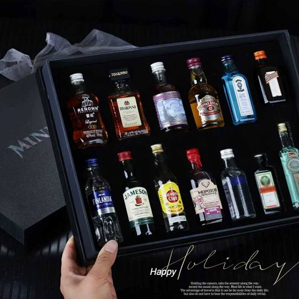 선물 소품 성하 액세서리 진열대 5개입 1 미니 술 세트 양주 진술 전시용 위스키 장식용 증정 에디션 카드대필 1 5개입 성하 진술 증정 카드대필 - 상품 이미지
