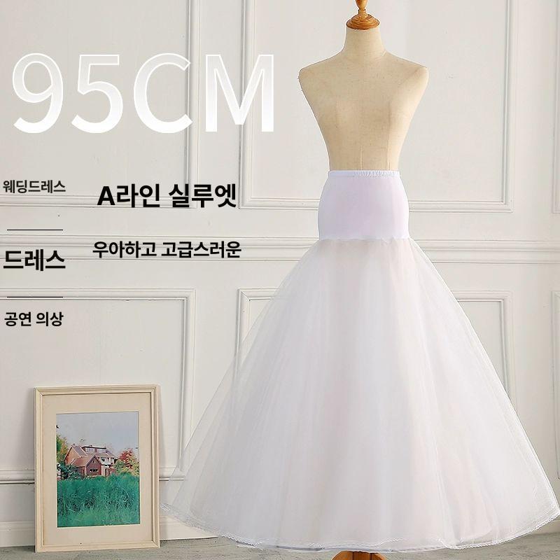 패티코트 패티스커트 볼륨 속치마 풍성한 와이어 기능 단일 항목 - 상세 이미지 2
