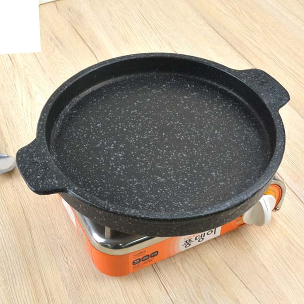 두꺼운바닥업소용갈비찜냄비 알루미늄코팅식당용김치찜냄비 눌어붙음방지대용량 소 - 상품 이미지