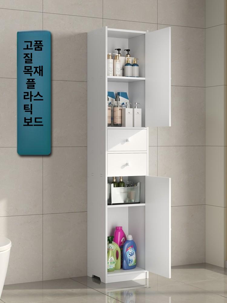 욕실 장 거치대 틈새 랙 샤워 정리대 수건 정리함 보관 벽 선반 홀더 다용도 캐비닛 - 상세 이미지 2