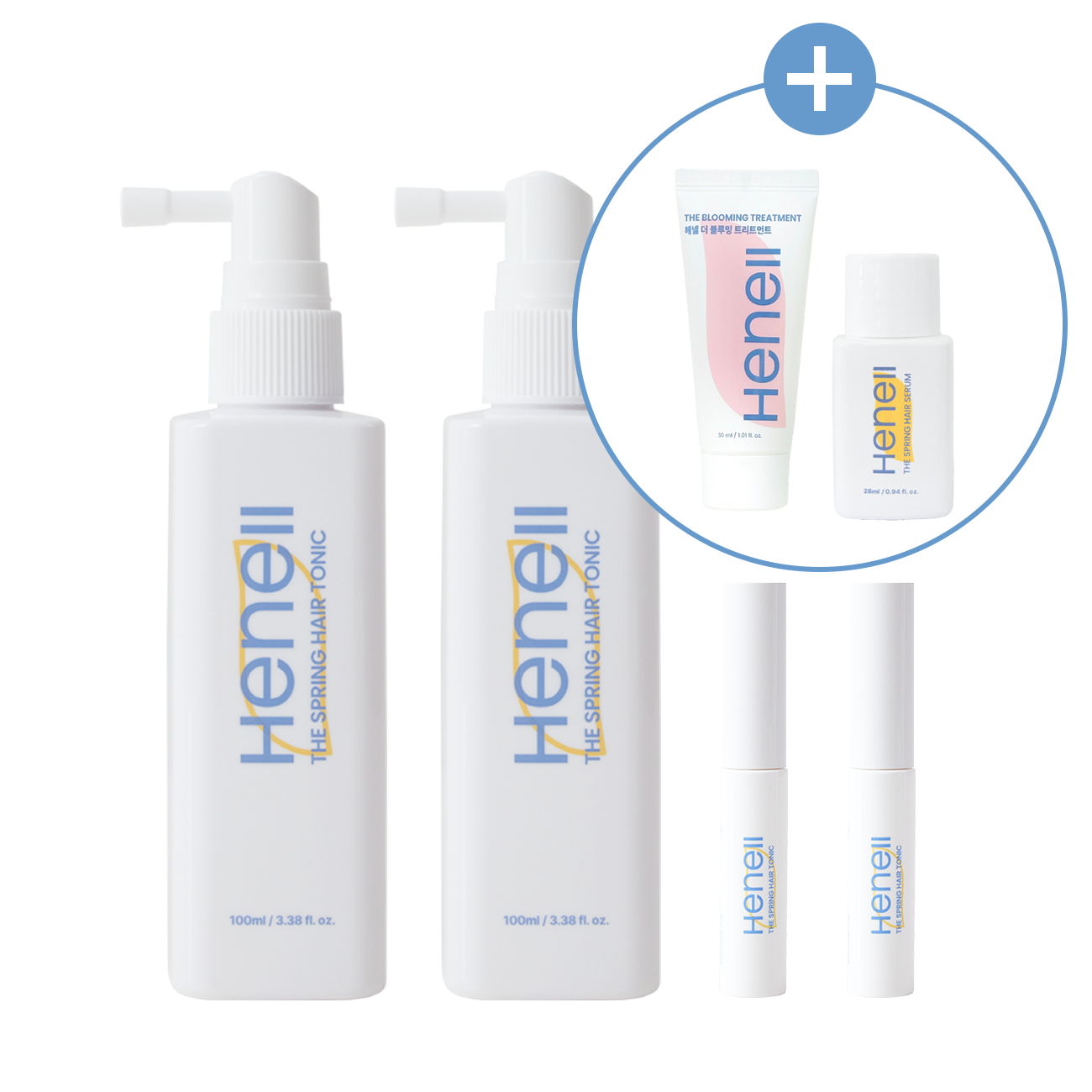 헤넬 더 스프링 임산부 헤어토닉 비듬 가려움 두피보습 100ml+5ml, 2개 - 상품 이미지