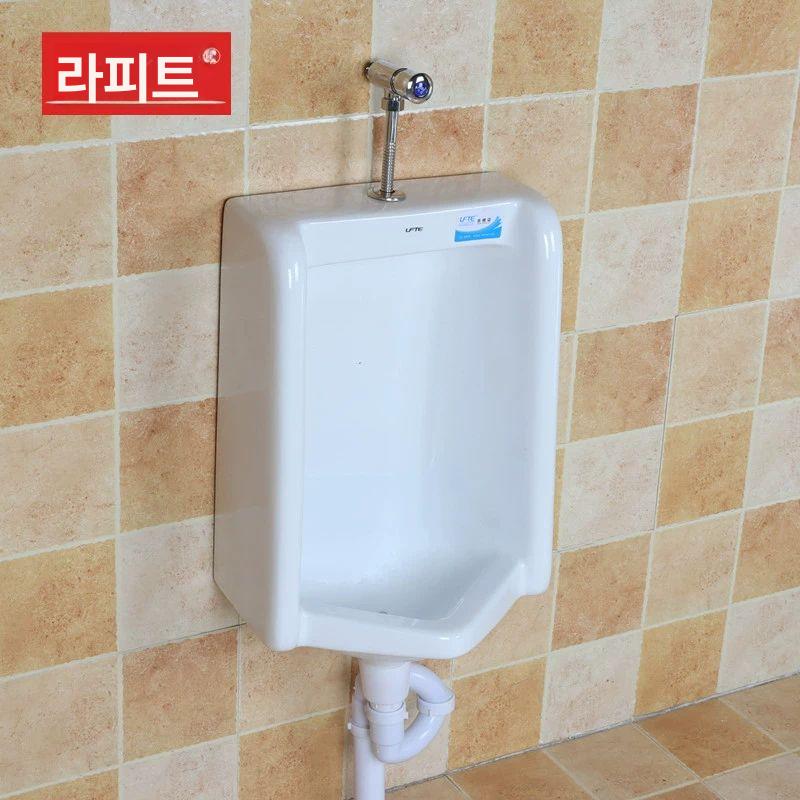 남성용 간이소변기 세라믹 삼각형 가정용 뚜껑 남자 바닥형 코너 원룸 - 상세 이미지 4
