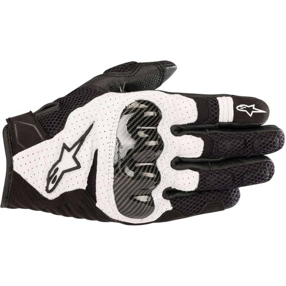 Air V2 Alpinestars 357051812 장갑 경량 SMX 모터사이클 M 흑백 터치 - 상품 이미지