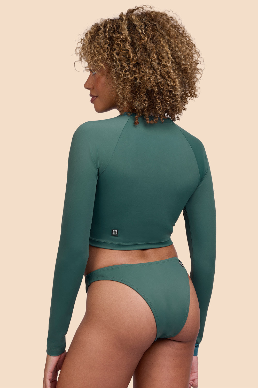 졸린 래쉬가드 Moana Long Sleeve Cropped Zucchini - 상세 이미지 3