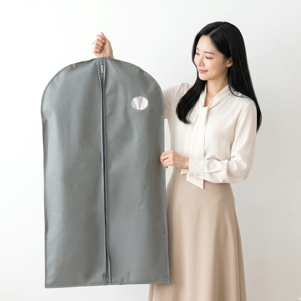 아모란나 부직포 옷 커버 옷장정리 겨울옷보관 의류커버 더베스트 미디엄 M - 상품 이미지