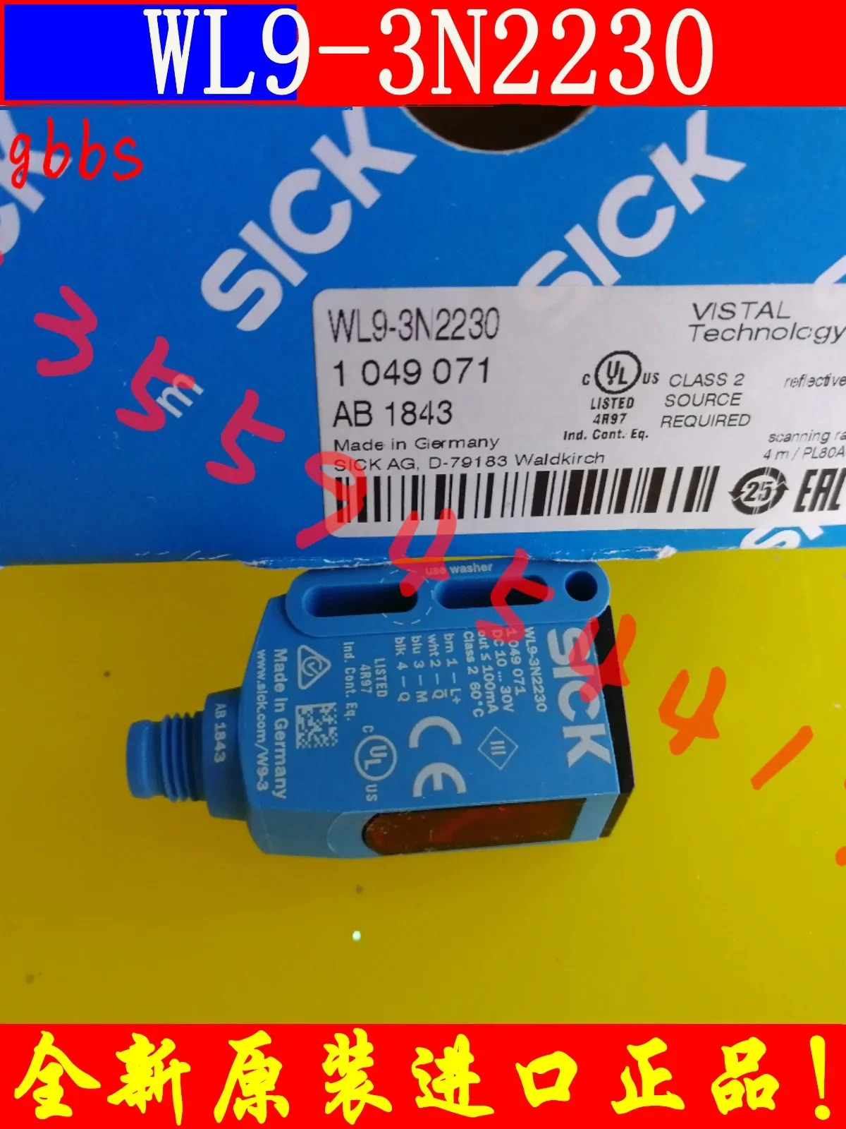 2025.4 SICK 센서 1049071 WL9-3N2230 포장 오리지널