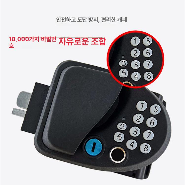 스마트 지문인식도어락 디지털도어락 교체 현관도어락 푸시풀도어락 잠금 카드키 전자 - 상세 이미지 2