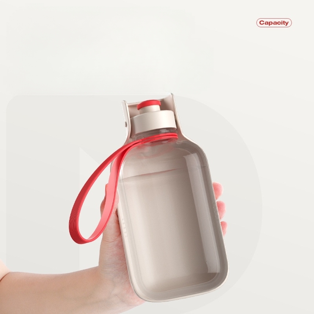 강아지 산책 물병 휴대용 350ml 550ml 접이식 간편 필수템 야외 급수기 고양이 겸용 커피 550ml - 상세 이미지 3