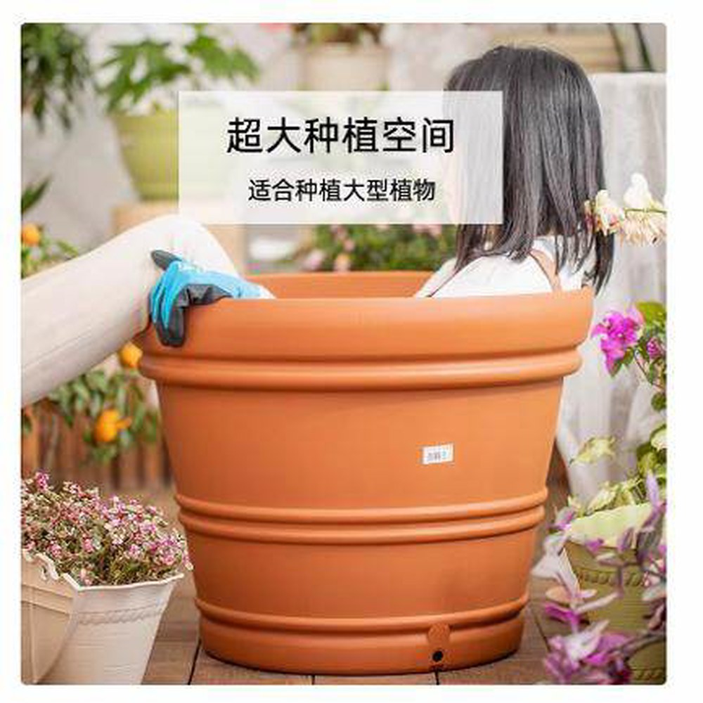 홑화분 7CM 9호약7L직경26 초대형 특대형화분 플라스틱화분 수지 9호약7L직경26 7CM 수지 홑화분 - 상세 이미지 2