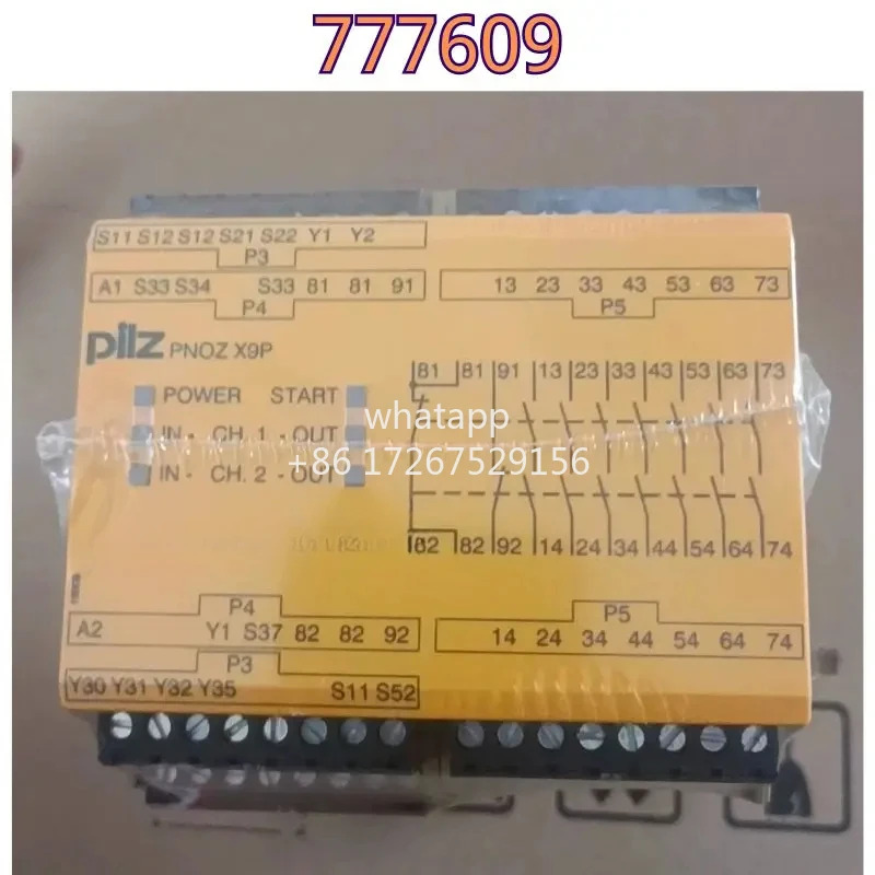 오리지널 안전 릴레이 777609 PNOZ X9P 24VDC