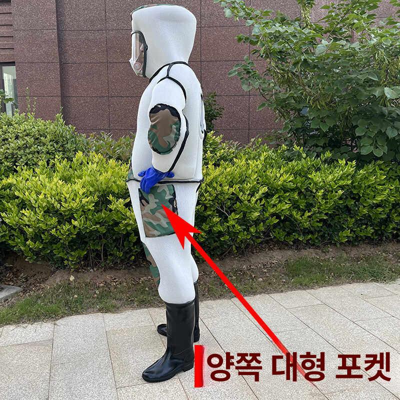 말벌 방충복 전신 안전복 방호복 양봉옷 벌옷 통기성 해충 의류 상의 방지 의상 작업 - 상세 이미지 5