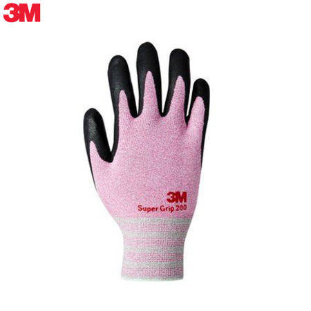 3M 3M 슈퍼그립 200 코팅장갑 칼라장갑 핑크