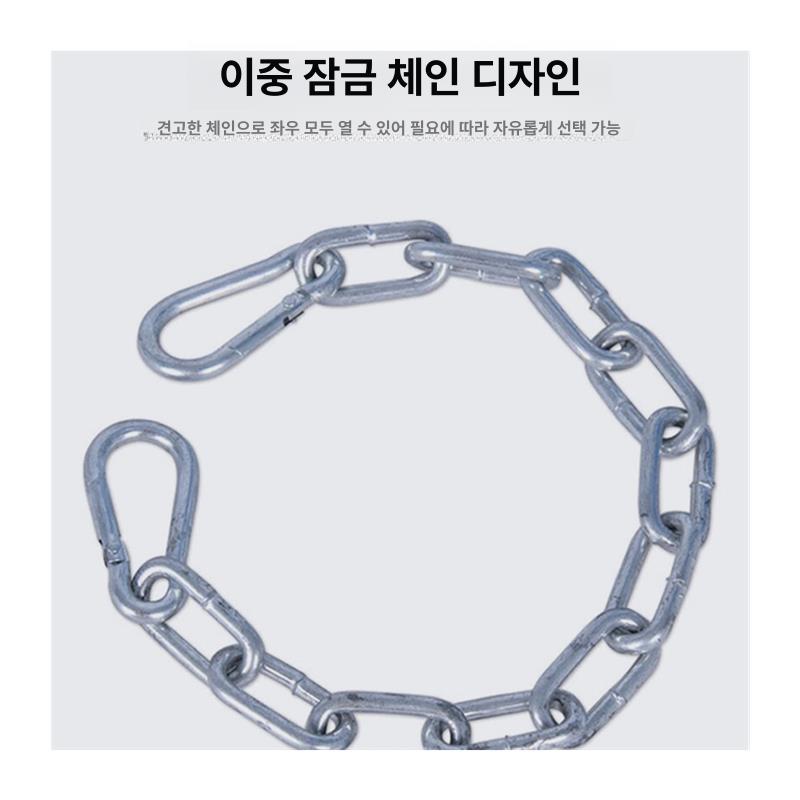 가스통 보관대 지지대 이동식 안전용품 고리 체인줄 스탠드형 고정대 철제 실린더 산소통 통 - 상세 이미지 5