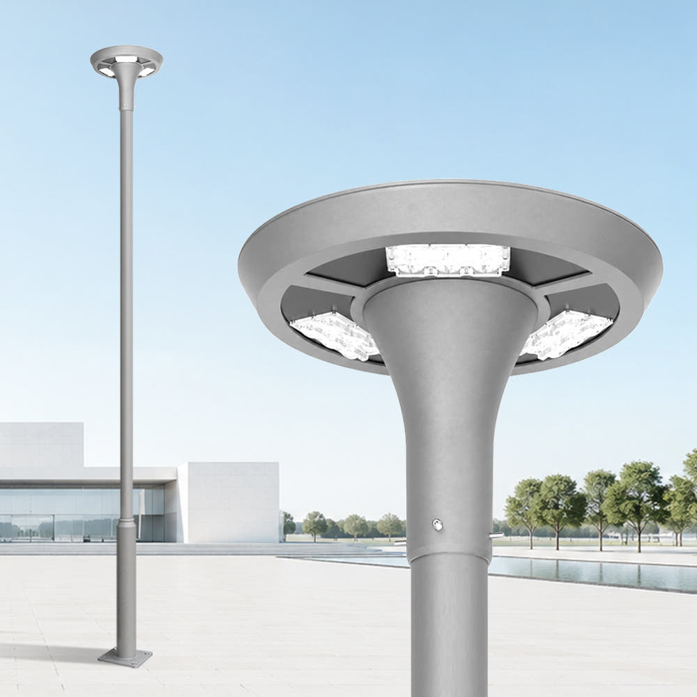 정원 LED 조명 원형 잔디 가로등 50W 문주 경관조명 아파트가로등 종류 설치 기둥 5m - 상세 이미지 3
