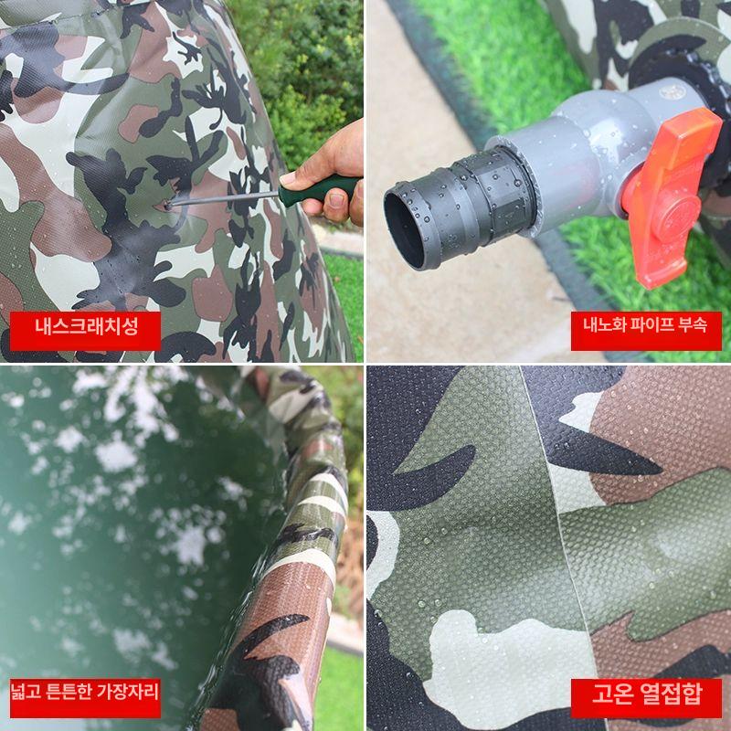 농업용저수조 우수받이 접이식물탱크 용량 빗물보관 빗물받이통 농사 농업용물통 지름 - 상세 이미지 3