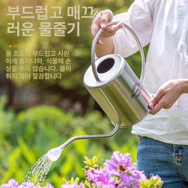 가드닝 물조리개 워터링 원예용품 스텐 엔틱 양철 식물 빈티지 정원용 화초 - 상세 이미지 5