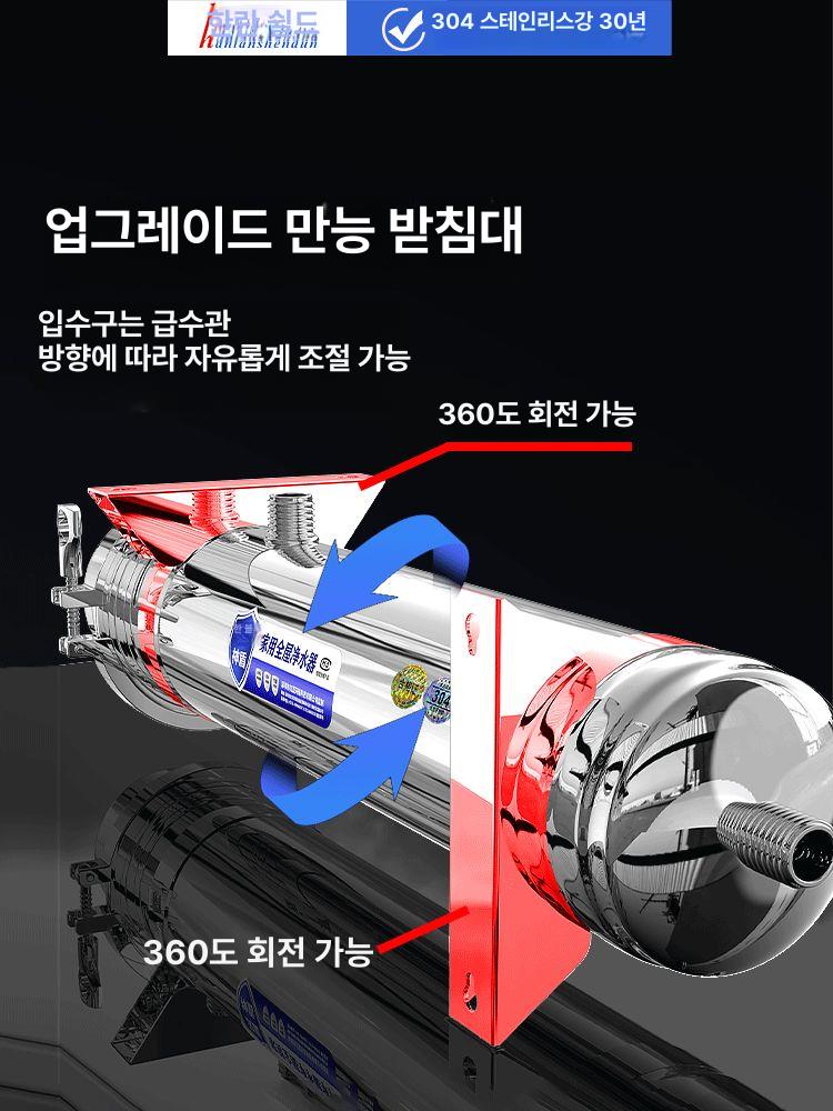 모래 정수필터 정화 필터기 지하수필터 여과기 농업용 정수기 우물 흙탕물 역삼투압 - 상세 이미지 5