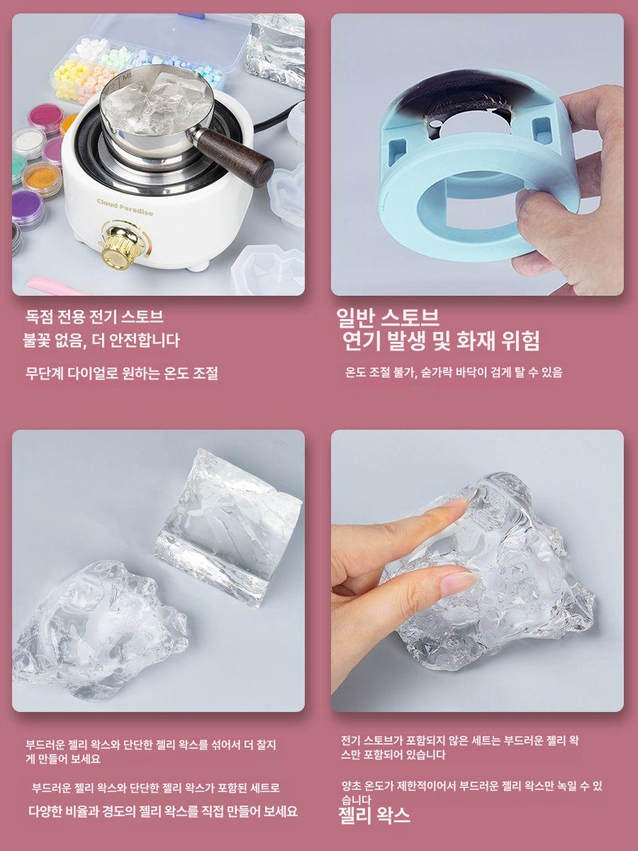 스푼 온도조절 실링왁스워머 아트 실링왁스전기워머 거치대 히터 숟가락 멜팅 받침대 - 상세 이미지 2