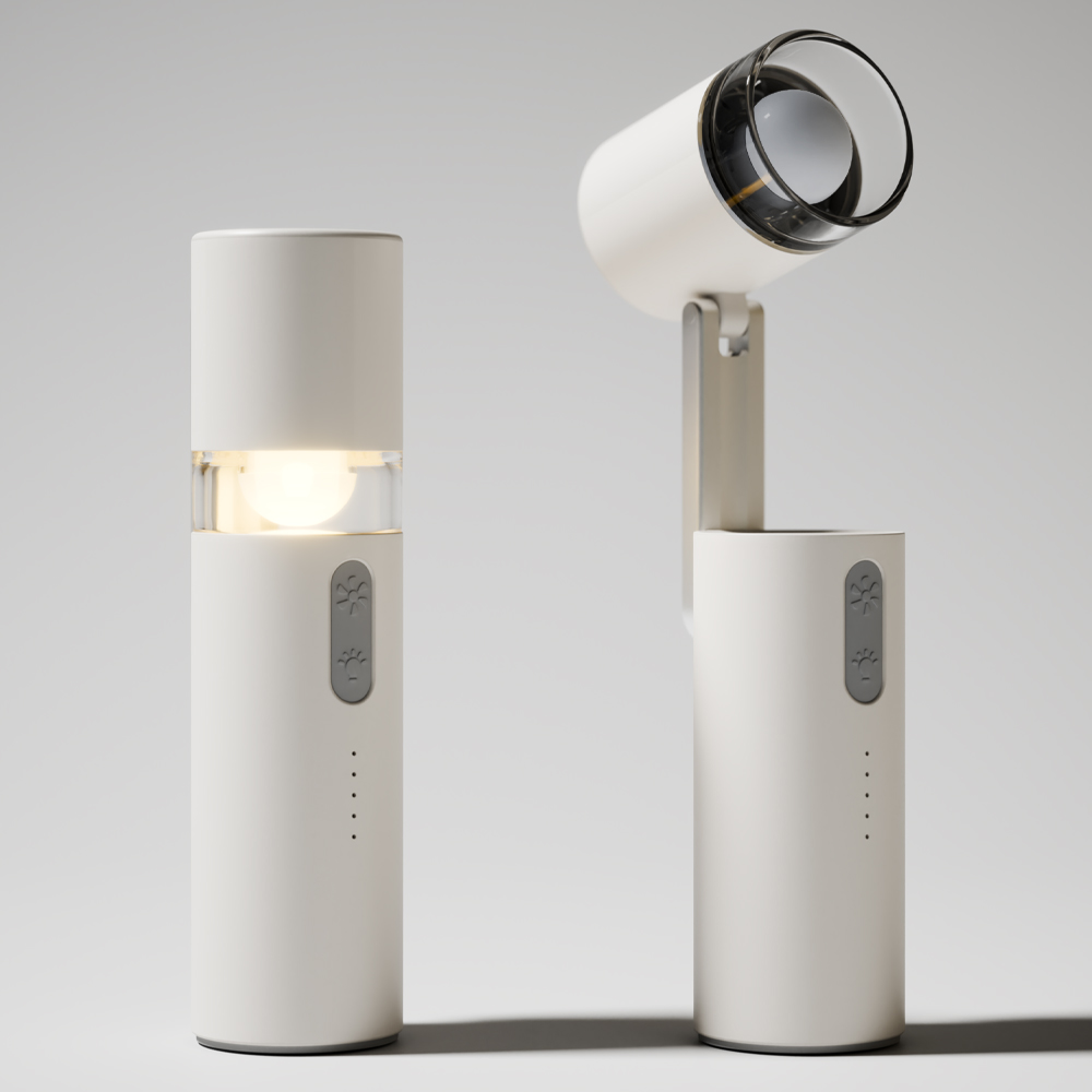하이온 HP-2Turbo 휴대용 무선 LED 조명 각도 조절 미니 선풍기 - 상품 이미지