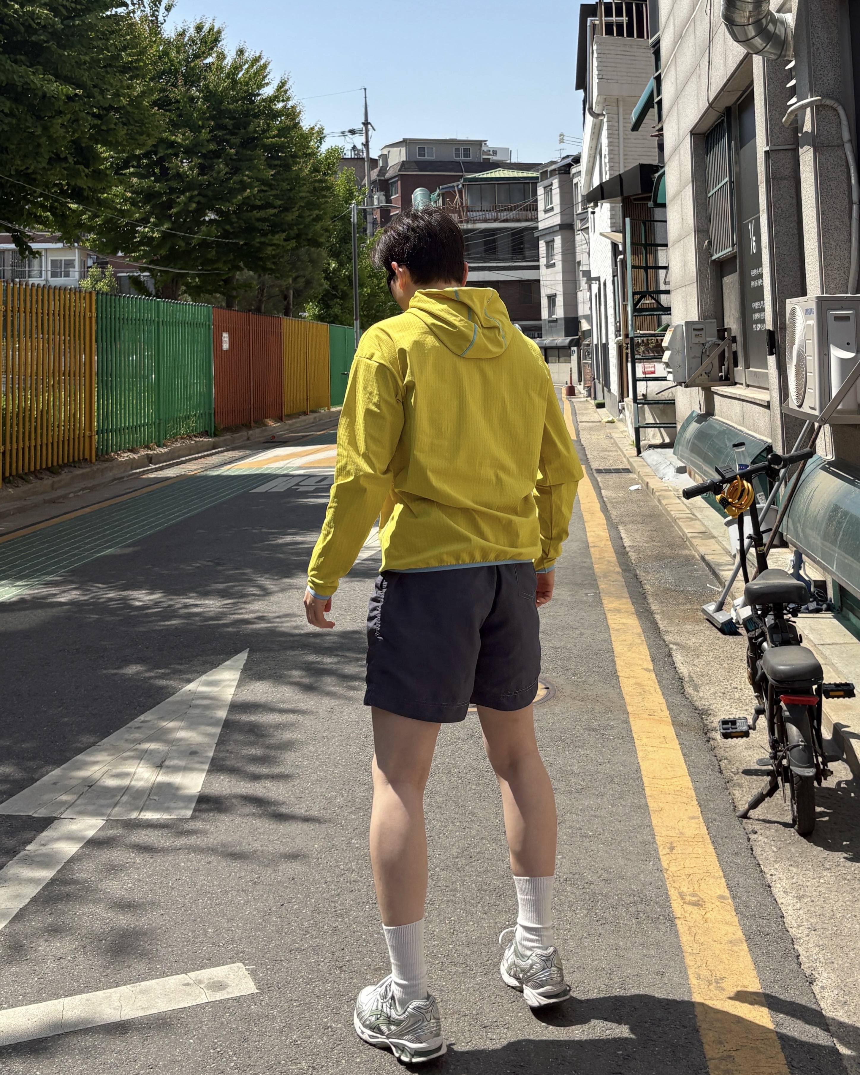 dnL 와플 러닝후드 바라클라바 핑거홀 긴팔 티셔츠 남성 여성 풋살 상의 9color 이미지 7