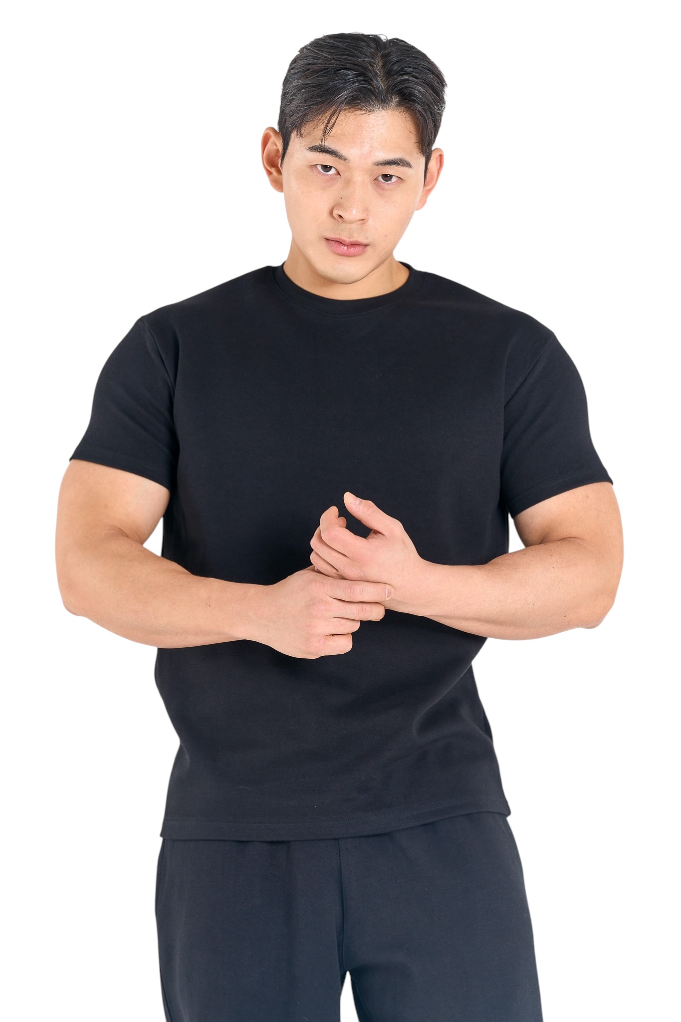 브이엔에프 [3PACK] 특양면 와이드숄더핏 머슬핏티셔츠반팔 이미지 6