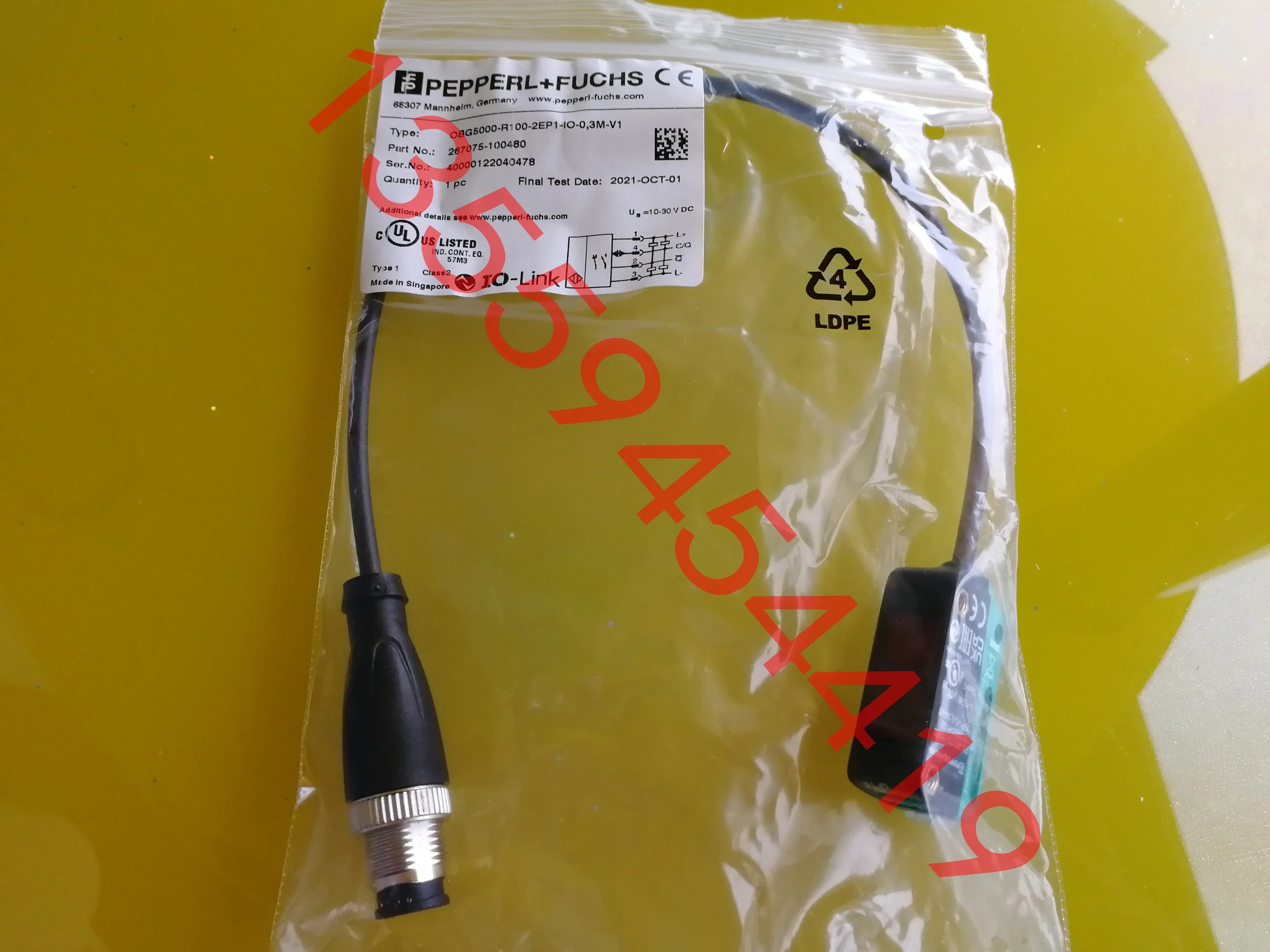 2025.4 PF Beijiafu 센서 OBG5000-R100-2EP1-IO-0.-V1 납품