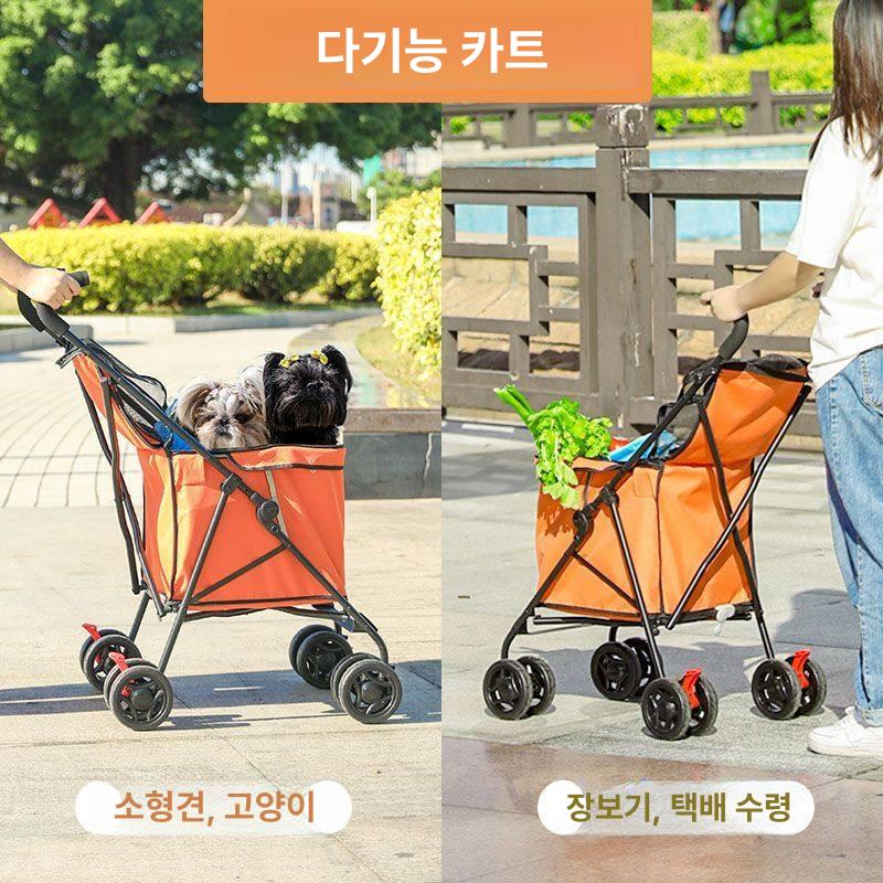 쇼핑 바퀴달린장바구니 핸드카트 접이식손수레 바퀴달린시장바구니 마트용 트롤리 - 상세 이미지 4