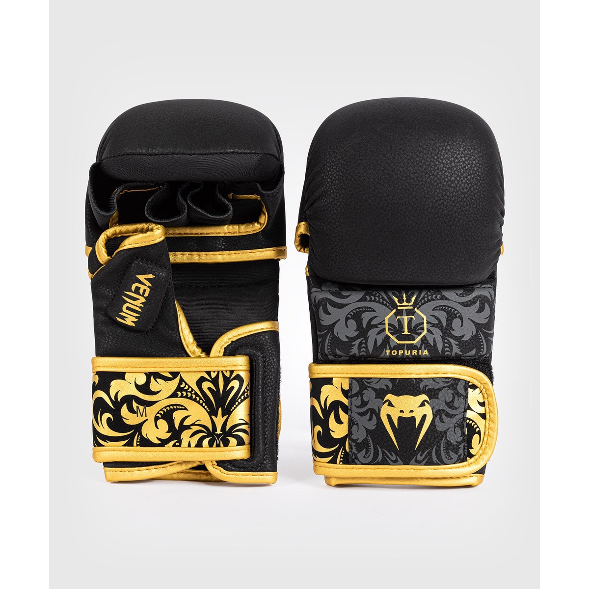 블랙/골드 MMA 8oz 베넘 토푸리아 - 일리아 스파링 글러브 블랙/골드 8oz - 상품 이미지