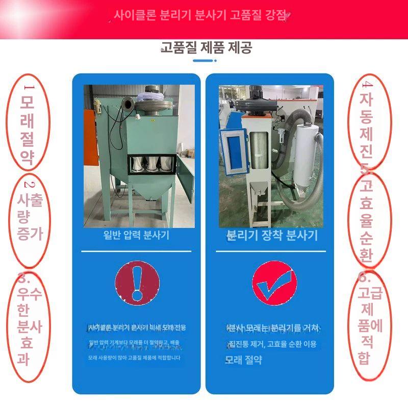 고압 블라스터 분사기 연삭 분진 제거 표면처리 공압 샌드블라스트 샌드블라스팅 - 상세 이미지 4
