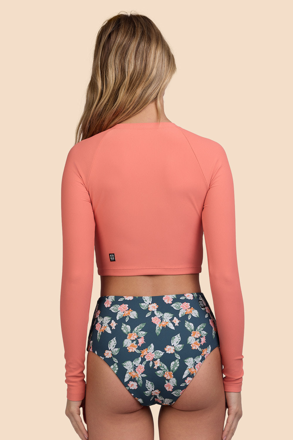 졸린 래쉬가드 Moana Long Sleeve Cropped Serrano Ribbed - 상세 이미지 4