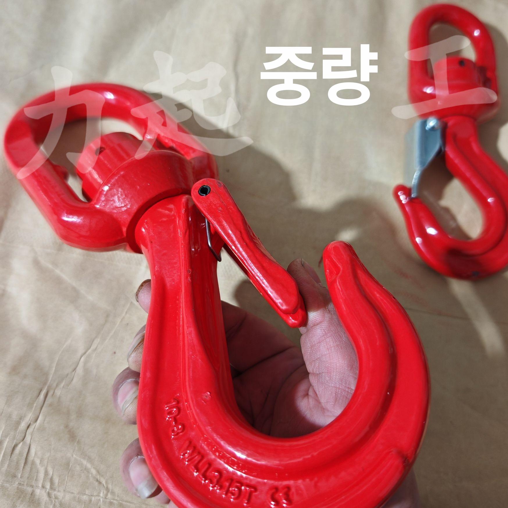 대형 체인후크 갈고리 화물 산업용 쿠사리체인 견인 하역 아연 리프트 와이어 슬링 - 상세 이미지 4