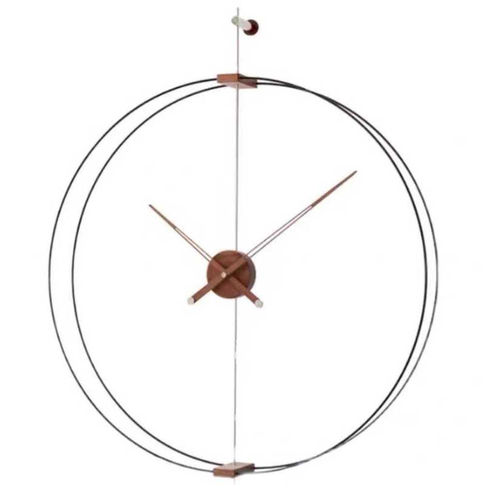 코어 55cm 심플 더 무소음 시계 기타 그림자 60cm 이중환단극 직경 호두나무 벽시계 1 바르셀 싱글 기타 더 싱글 호두나무 코어 55cm - 상품 이미지