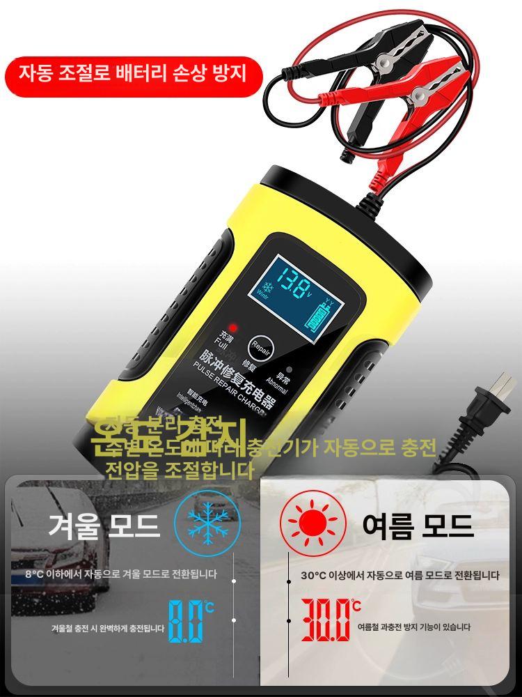 자동차 방전 충전기 카스타터 밧데리 긴급시동 재생기 복원 스타터 점프스타터 차량 - 상세 이미지 2