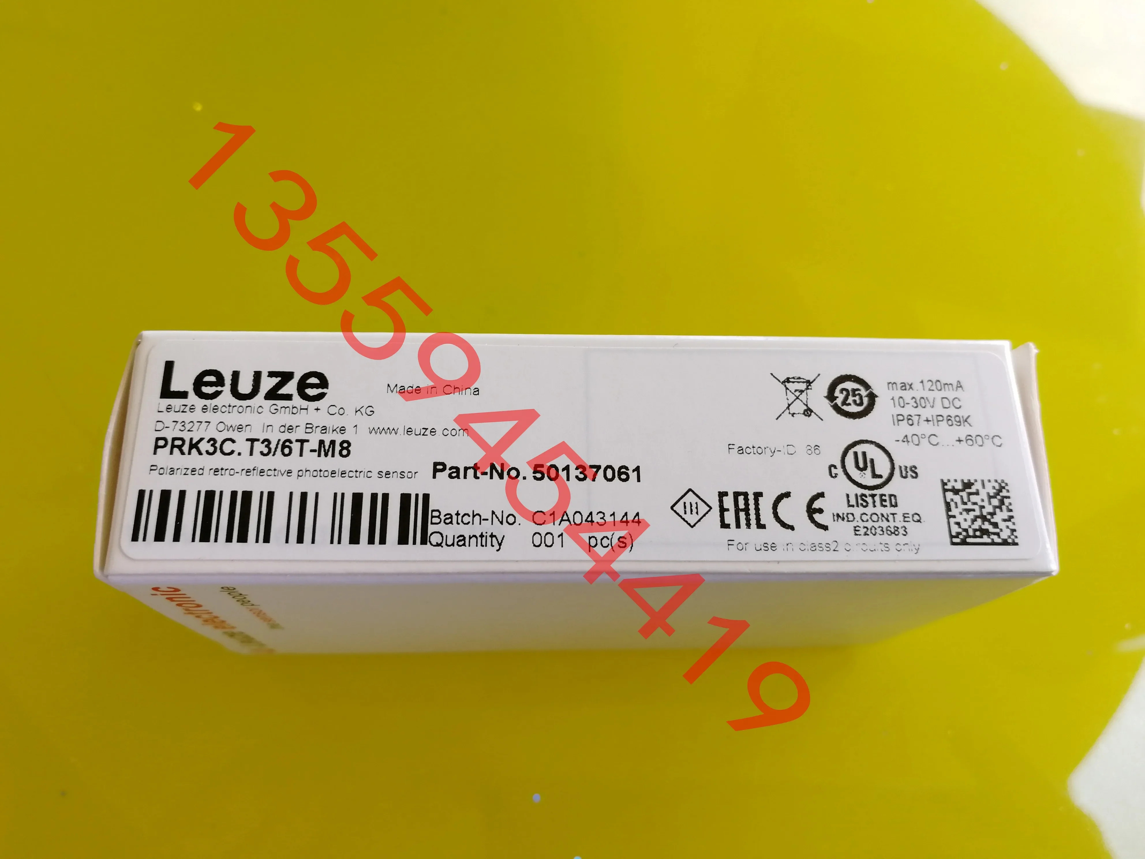2025.4 LEUZE 광전센서 PRK3C.T3/6T-M 8은 납품 PRK3C.T3/4P