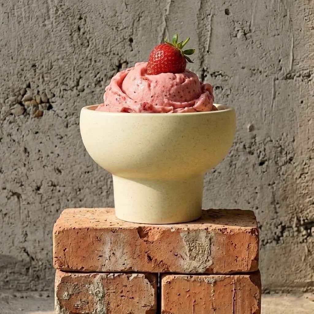 폴카 아이스크림그릇 그릭 요거트볼 디저트 아이스크림볼 1개, 10cm, 연두 - 상세 이미지 2