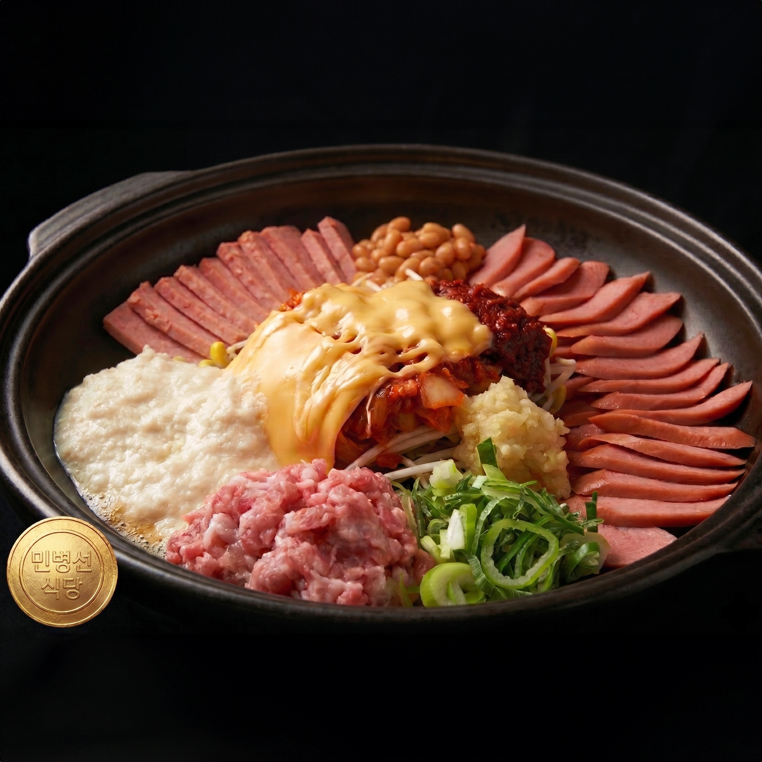 [원주맛집 민병선식당] 크리미 비지 부대찌개 2인분 600g - 상품 이미지