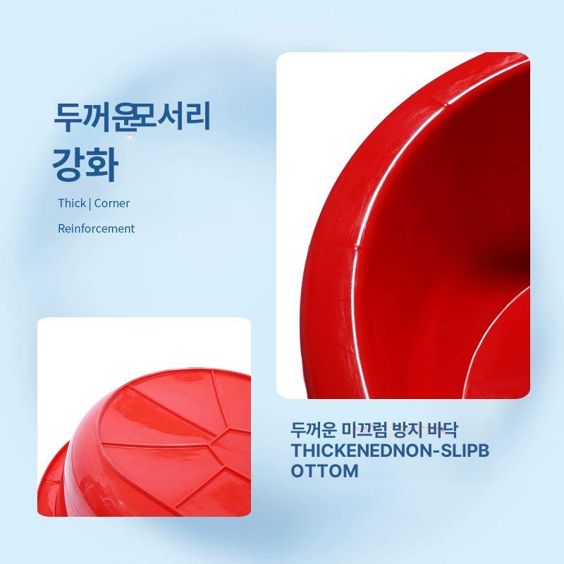 타원형 다라이 플라스틱 목욕대야 특대형 업소용 가정용 반신욕 샤워 높이 새숫대야 - 상세 이미지 2