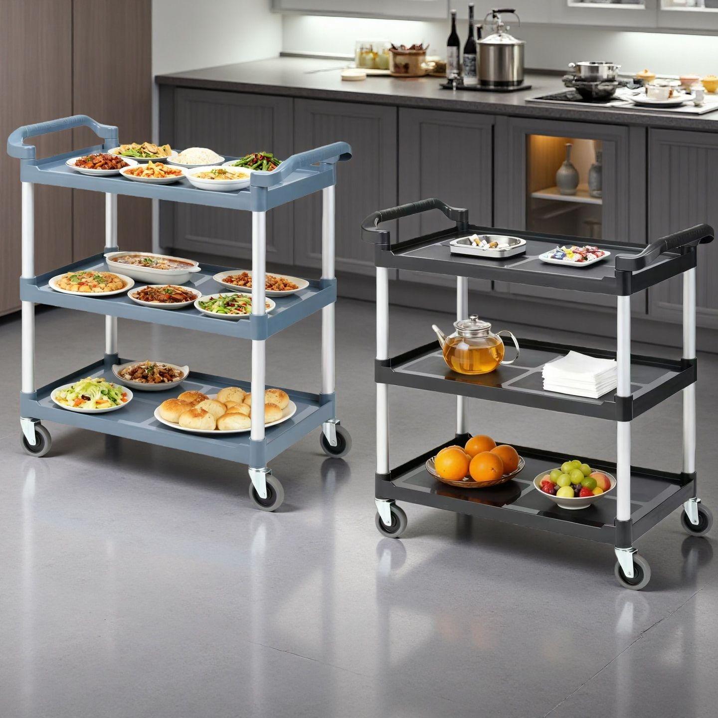 3단 핸드카트 업소용카트 트롤리 다용도 식당용카트 서빙 주방카트 이동카트 운반카트 - 상세 이미지 2