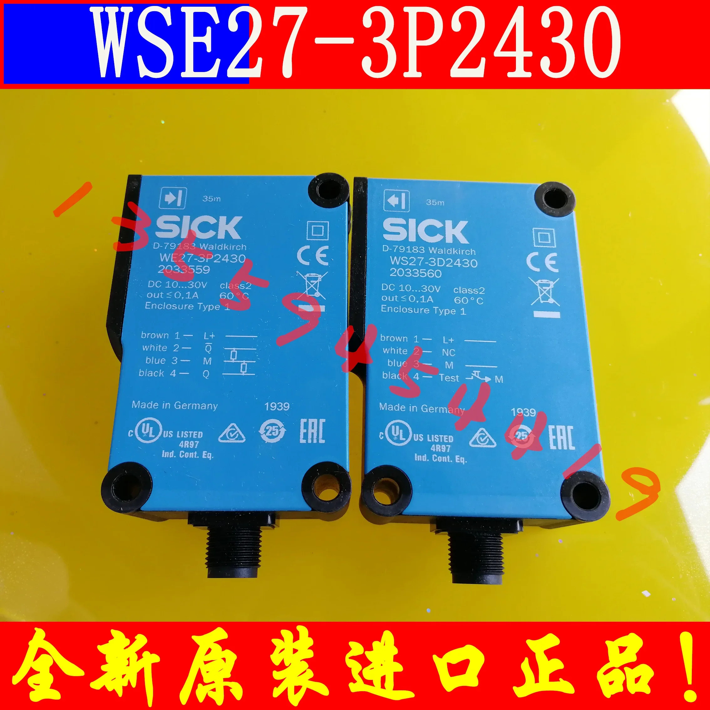 2025.4 SICK 센서 1027790 WES27-3P2430 포장 오리지널 교섭