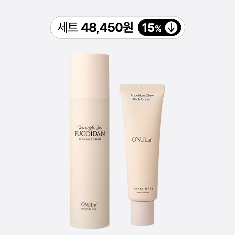 [SET]오늘31 후코이단 진정 더블 세트(페이스크림 + 리치크림) 수분 집중 개선 - 상품 이미지