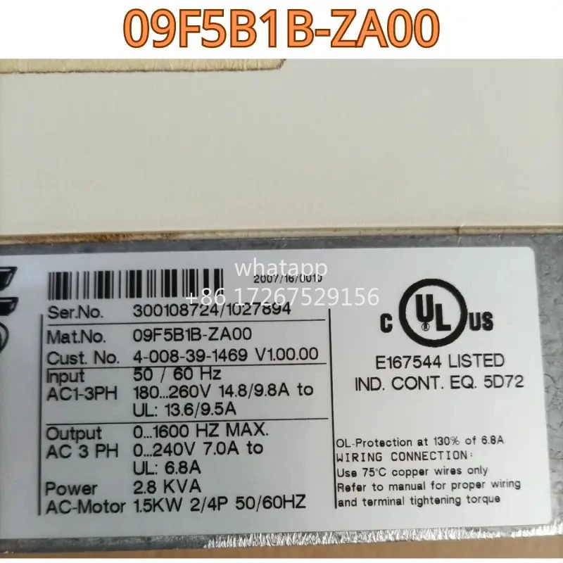 리퍼 주파수 변환기 09F5B1B-ZA00 기능 OK