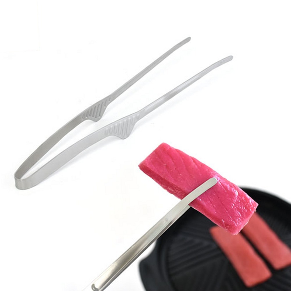 스텐24종음식뒤집기셀프집게 위생관리고기굽기 미끄럼방지다용도요리만능집게 24cm - 상품 이미지