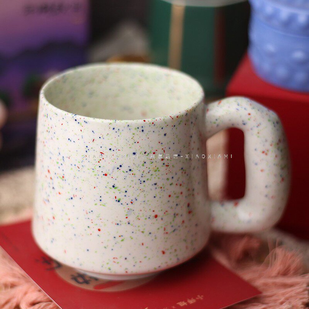 칩스앤데일 MUG 칩스 500ML 머그 믹스 4종 머그컵 CHIPS 뚜껑 컬러 잉크젯 미노야끼 12종 도트 잉크젯 컬러 도트 500ML - 상세 이미지 3